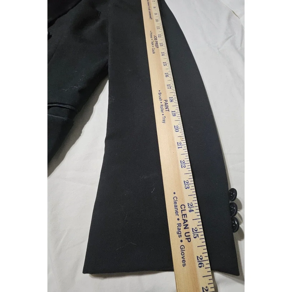 Oscar de la Renta Tuxedo Jacket Mens 42 Double Breasted Black Peak Lapel Formal